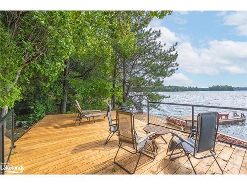 1201 Tingey Road N, Bracebridge, ON - Outdoor With Body Of Water With Deck Patio Veranda With View