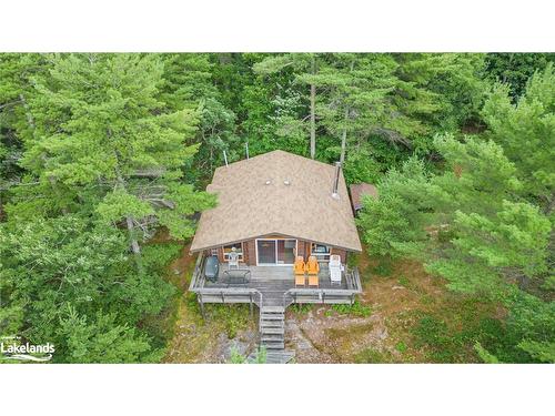 B207-10 Wahsoune Island, Archipelago South, ON - Outdoor With Deck Patio Veranda