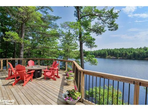 1049 Route 11 Road E, Gravenhurst, ON - Outdoor With Body Of Water With Deck Patio Veranda