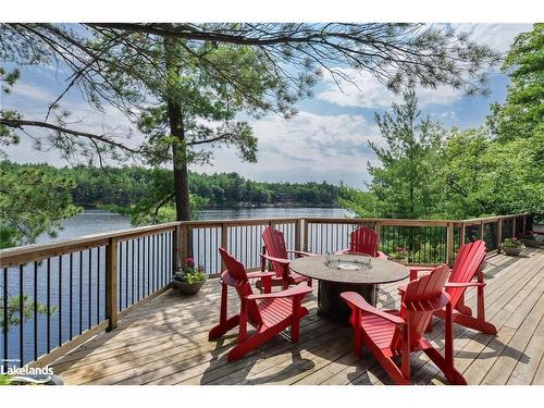 1049 Route 11 Road E, Gravenhurst, ON - Outdoor With Body Of Water With Deck Patio Veranda