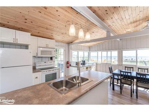 1486 Tiny Beaches Road N, Tiny, ON - Indoor Photo Showing Kitchen With Double Sink