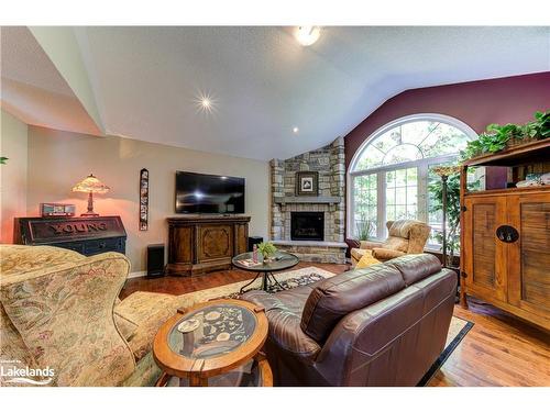 31 Fawndale Crescent, Wasaga Beach, ON - Indoor Photo Showing Living Room With Fireplace