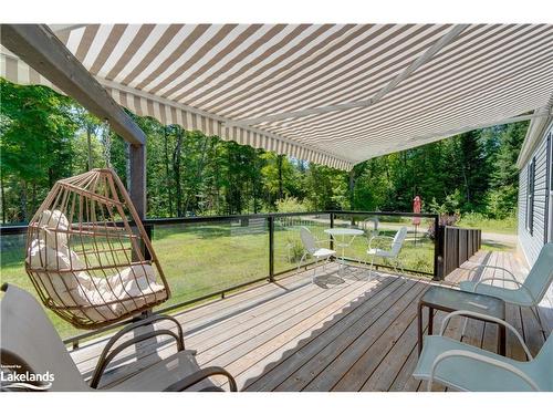 676 Super Sign Road, Emsdale, ON - Outdoor With Deck Patio Veranda With Exterior