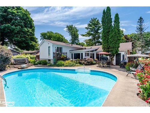 11 Richelieu Street, Penetanguishene, ON - Outdoor With In Ground Pool With Deck Patio Veranda With Backyard