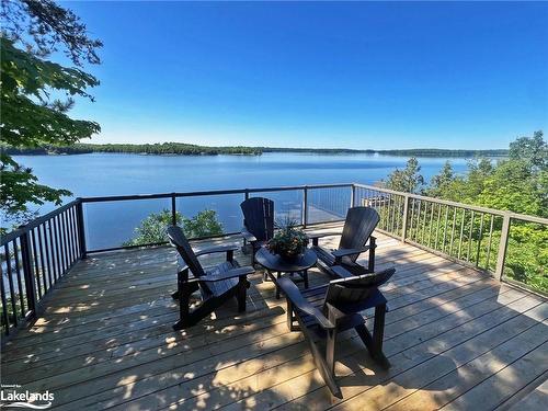 89 Mclennan Lane, Parry Sound, ON - Outdoor With Body Of Water With Deck Patio Veranda With View