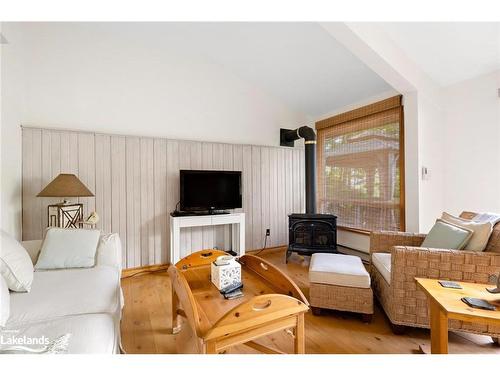 199A Sugar Lake Road, Seguin, ON - Indoor Photo Showing Living Room With Fireplace