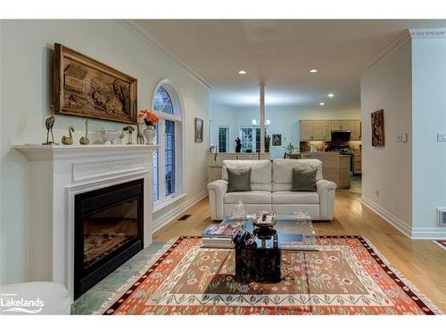 28 Bridlewood Crescent, Wasaga Beach, ON - Indoor Photo Showing Living Room With Fireplace