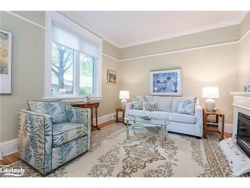 19 Fox Street, Penetanguishene, ON - Indoor Photo Showing Living Room With Fireplace