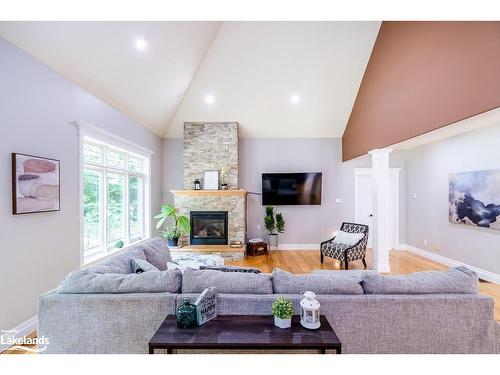 1650 Golf Link Road, Midland, ON - Indoor Photo Showing Living Room With Fireplace