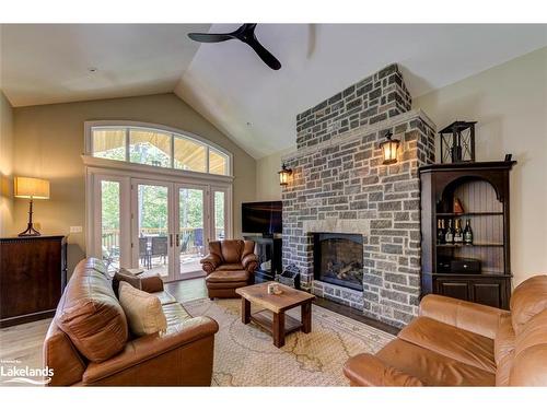 833 Eastdale Drive, Wasaga Beach, ON - Indoor Photo Showing Living Room With Fireplace