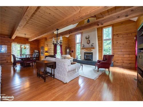 304399 South Line, Priceville, ON - Indoor Photo Showing Living Room With Fireplace