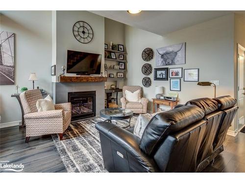 44 Lett Avenue, Collingwood, ON - Indoor Photo Showing Living Room With Fireplace