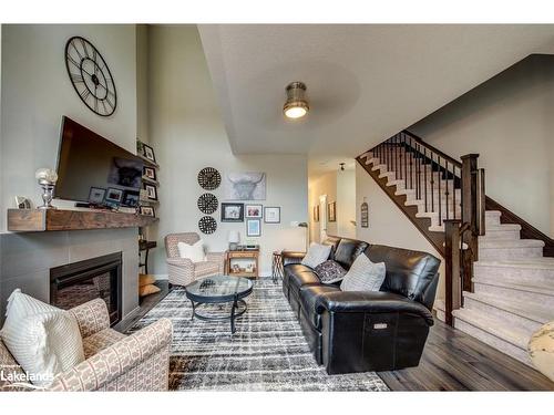 44 Lett Avenue, Collingwood, ON - Indoor Photo Showing Living Room With Fireplace