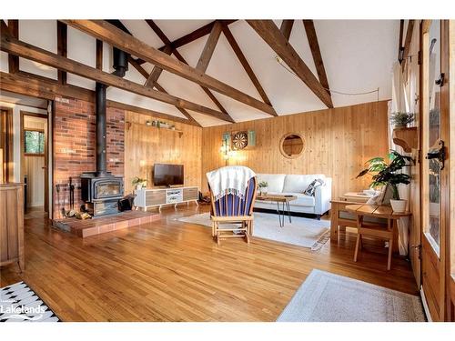 1027 North Pine Drive, Dorset, ON - Indoor With Fireplace