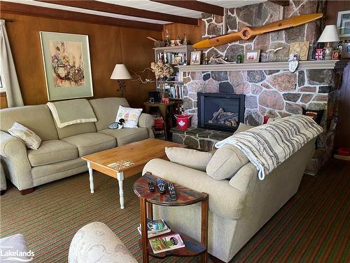 208481 Highway 26, The Blue Mountains, ON - Indoor Photo Showing Living Room With Fireplace