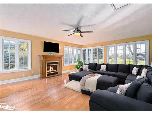 788070 Grey Road 13, Clarksburg, ON - Indoor Photo Showing Living Room With Fireplace