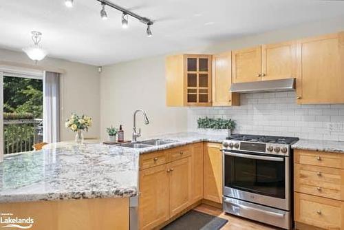 42 Winnifred Avenue, Parry Sound, ON - Indoor Photo Showing Kitchen With Double Sink With Upgraded Kitchen