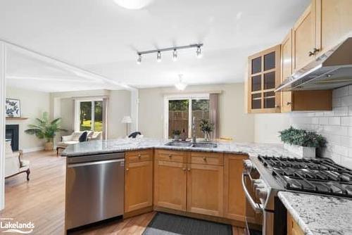 42 Winnifred Avenue, Parry Sound, ON - Indoor Photo Showing Kitchen With Double Sink With Upgraded Kitchen