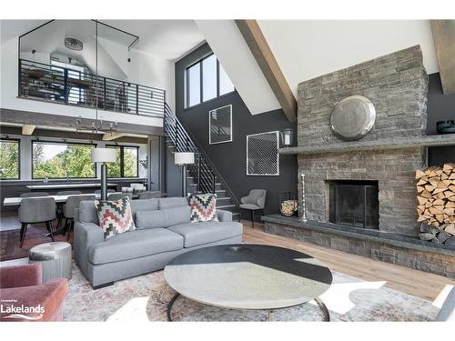 144 Alexandra Way, The Blue Mountains, ON - Indoor Photo Showing Living Room With Fireplace