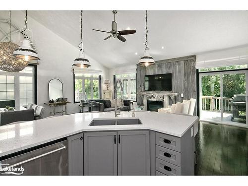 18-689616 Monterra Road, The Blue Mountains, ON - Indoor Photo Showing Other Room With Fireplace