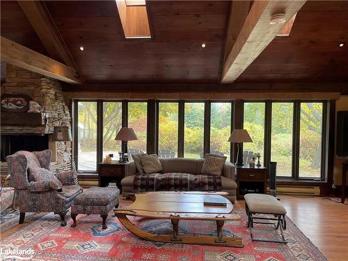 133 Arrowhead Road, The Blue Mountains, ON - Indoor Photo Showing Living Room With Fireplace