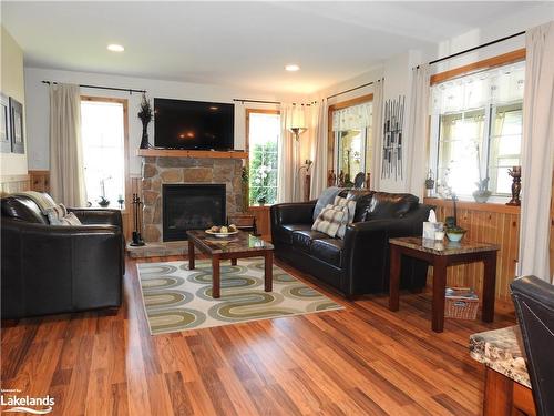 63 Madawaska Trail, Wasaga Beach, ON - Indoor Photo Showing Living Room With Fireplace