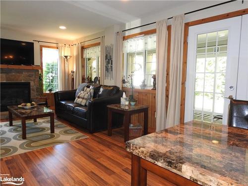 63 Madawaska Trail, Wasaga Beach, ON - Indoor Photo Showing Living Room With Fireplace