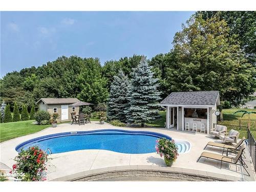 5 Pridham Court, Wasaga Beach, ON - Outdoor With In Ground Pool With Deck Patio Veranda With Backyard