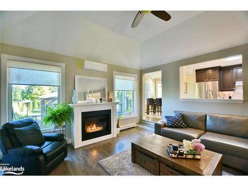 5 Pridham Court, Wasaga Beach, ON - Indoor Photo Showing Living Room With Fireplace