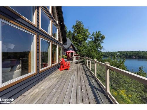 15 Gordon Point Lane, Seguin, ON - Outdoor With Body Of Water With Deck Patio Veranda With View With Exterior