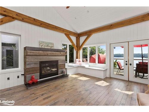 15 Gordon Point Lane, Seguin, ON - Indoor With Fireplace