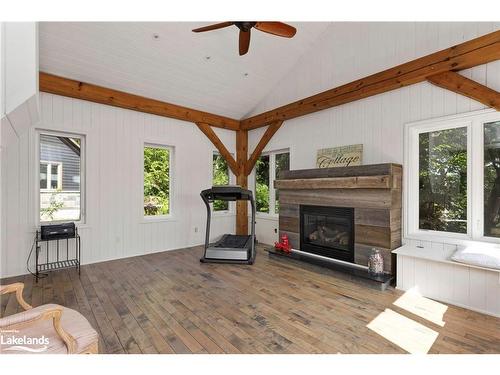 15 Gordon Point Lane, Seguin, ON - Indoor Photo Showing Living Room With Fireplace