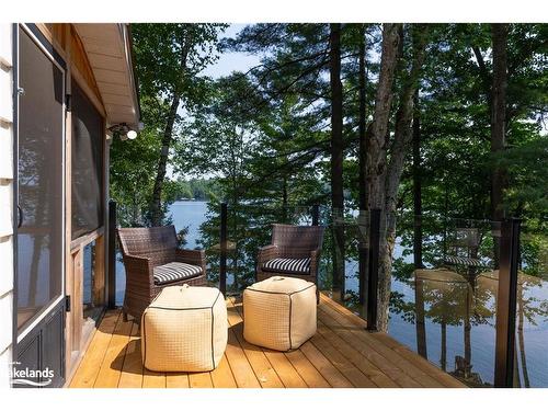 285 Mica Mine Road, Huntsville, ON - Outdoor With Deck Patio Veranda With Exterior