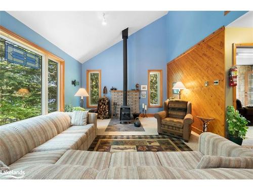 18 Meharg Drive, Mckellar, ON - Indoor Photo Showing Living Room With Fireplace