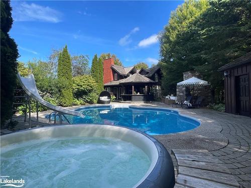 118 Heritage Drive, The Blue Mountains, ON - Outdoor With In Ground Pool With Backyard