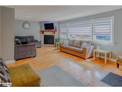 53 38Th Street, Wasaga Beach, ON - Indoor Photo Showing Living Room With Fireplace