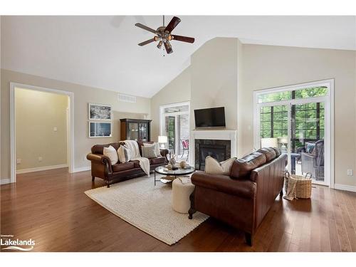 26 Marina Drive, Kawartha Lakes, ON - Indoor Photo Showing Living Room With Fireplace