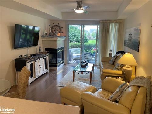 432 Mariners Way, Collingwood, ON - Indoor Photo Showing Living Room With Fireplace