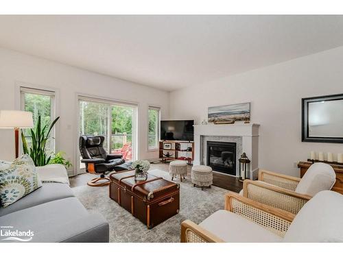 51 Selkirk Drive, Huntsville, ON - Indoor Photo Showing Living Room With Fireplace