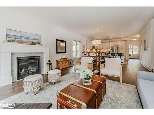 51 Selkirk Drive, Huntsville, ON - Indoor Photo Showing Living Room With Fireplace