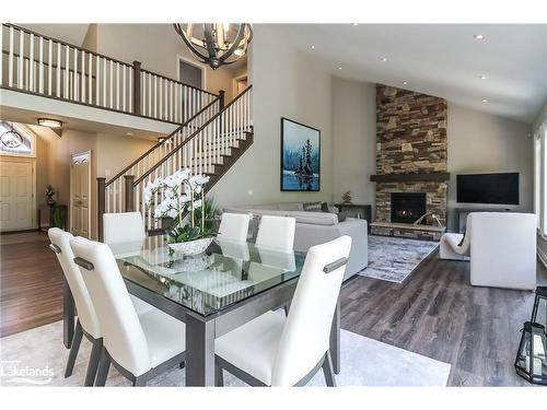 38 Carpenter Street, Collingwood, ON - Indoor Photo Showing Dining Room With Fireplace