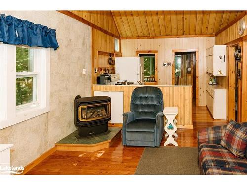 1017 Dungannon Drive, Minden Hills, ON - Indoor Photo Showing Living Room With Fireplace