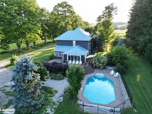 2605 42 County Road, Clearview, ON - Outdoor With In Ground Pool With Deck Patio Veranda