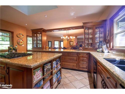 1024 Grainger Grove Road, Lake Of Bays, ON - Indoor Photo Showing Kitchen With Double Sink