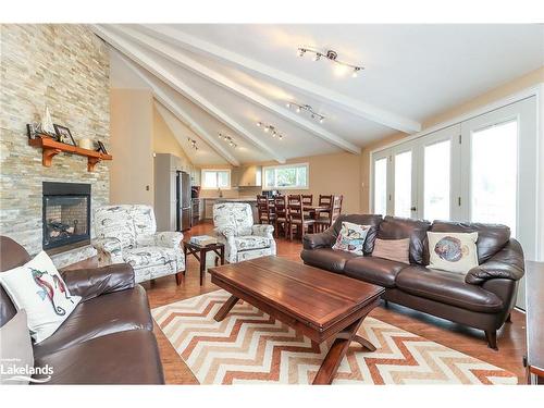 10 Sunset Court, Wasaga Beach, ON - Indoor Photo Showing Living Room With Fireplace