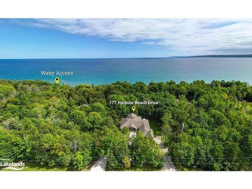 177 Harbour Beach Drive, Meaford, ON - Outdoor With Body Of Water With View