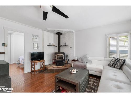 1941 Tiny Beaches Road S, Tiny Twp, ON - Indoor Photo Showing Living Room With Fireplace