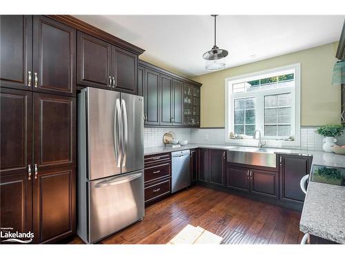 156 Queen'S Bush Road, Meaford Municipality, ON - Indoor Photo Showing Kitchen With Double Sink