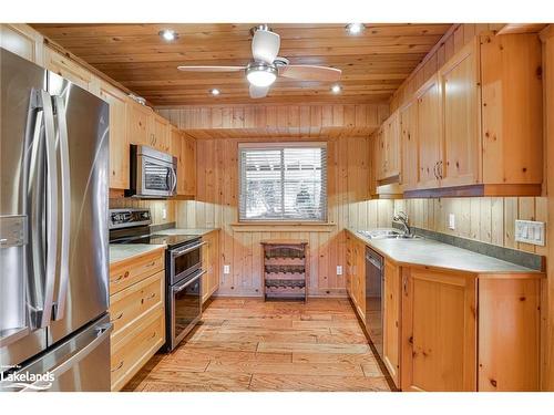 1159 Island Park Rd, Port Carling, ON - Indoor Photo Showing Kitchen With Double Sink