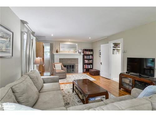 35 Cora Street E, Huntsville, ON - Indoor Photo Showing Living Room With Fireplace